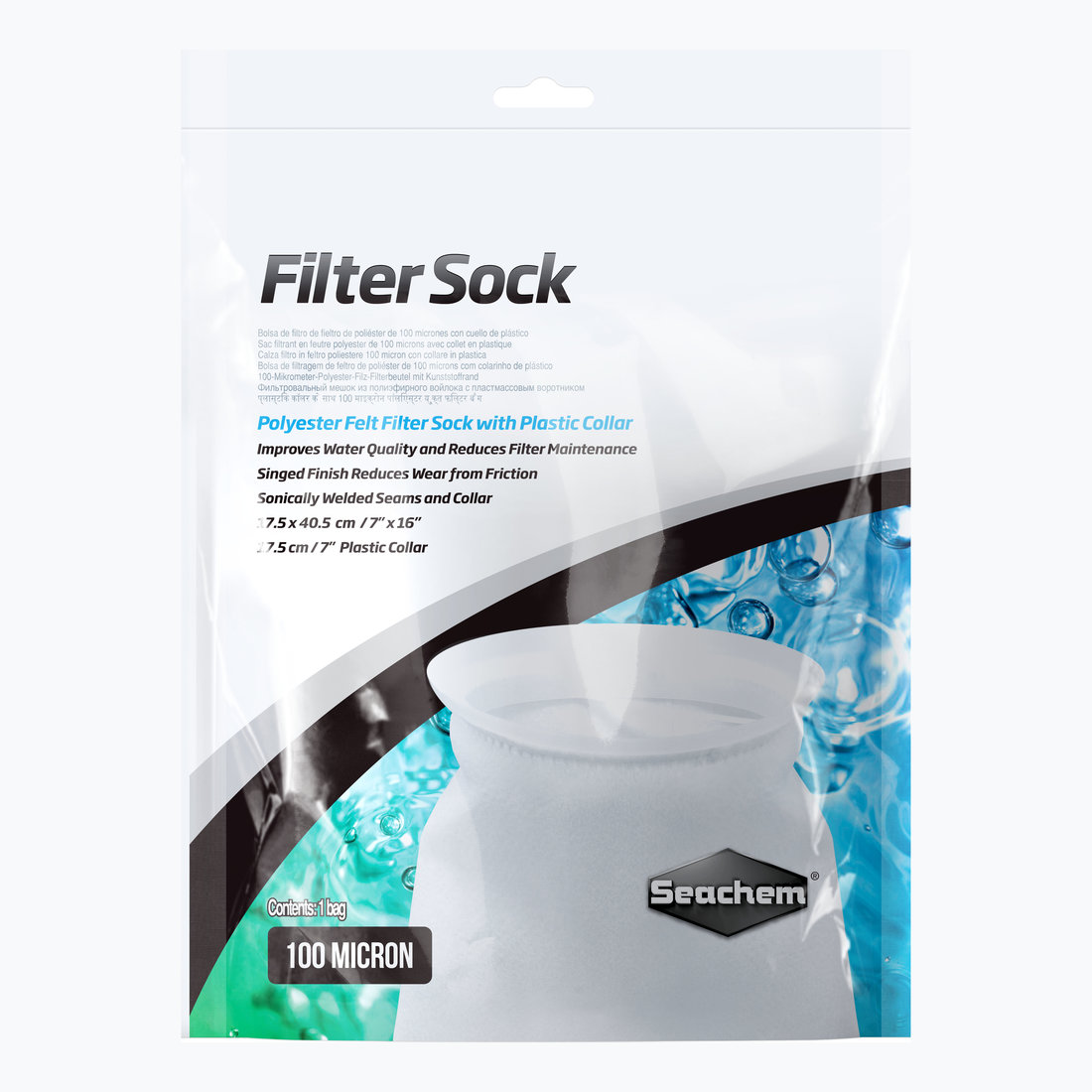 Filter Socks Lg 17.5x40.5cm