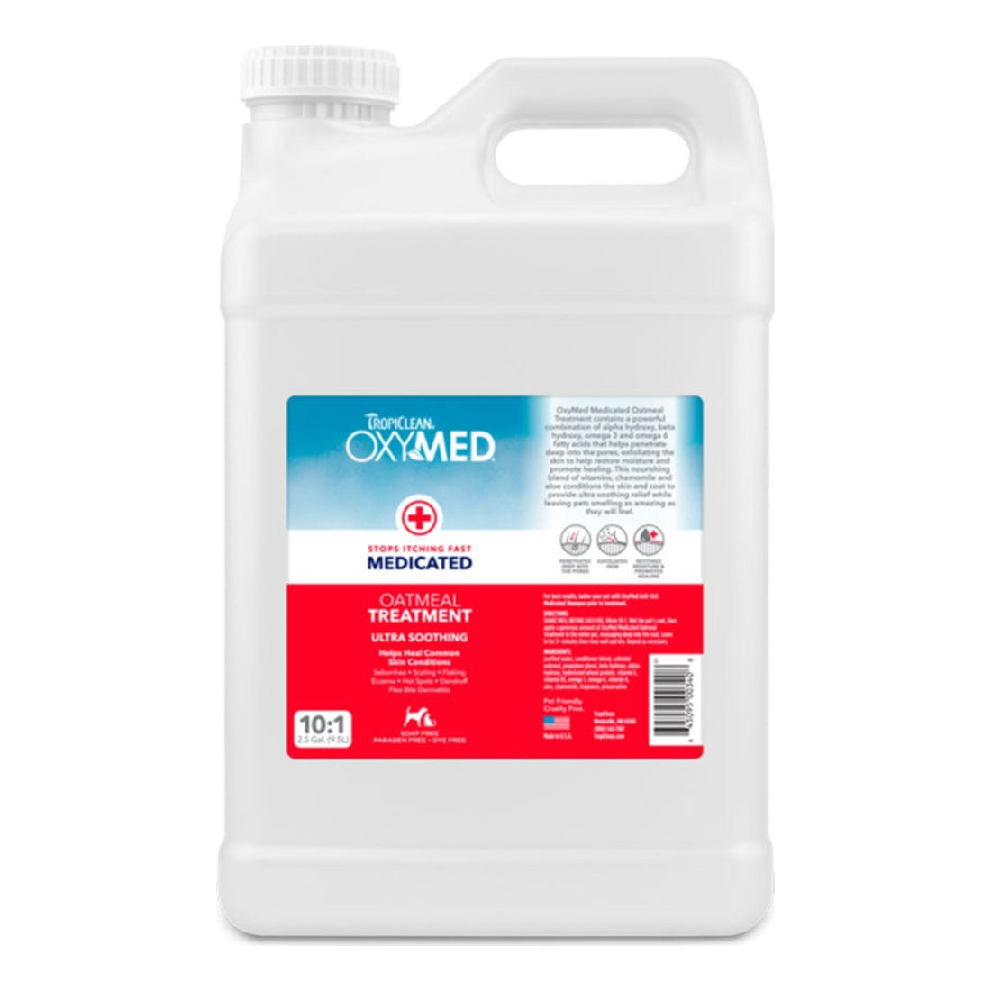 SHAMPOO FOR DOGS & CATS OXYMED OATMEAL TREATMENT 9.5L