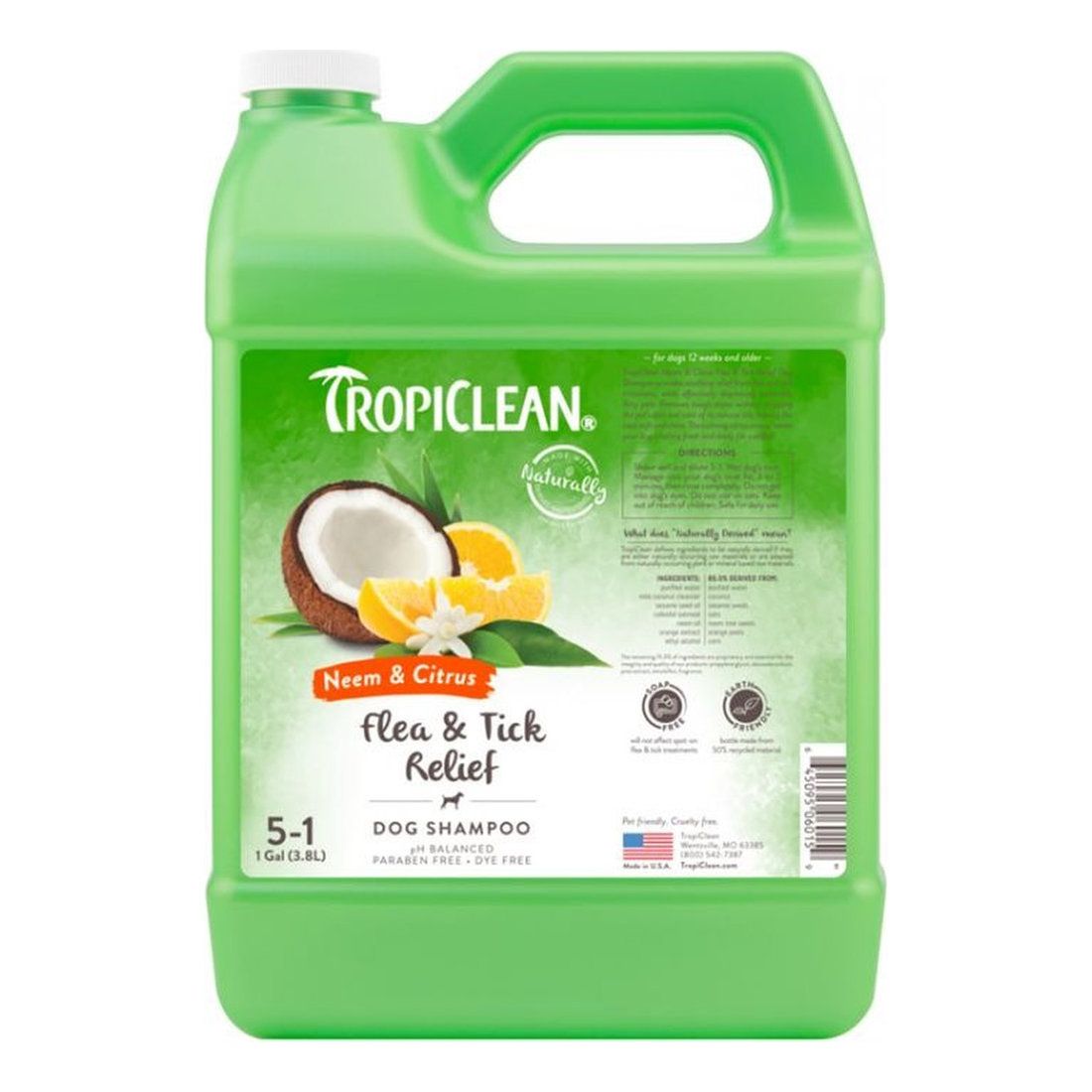 SHAMPOO FOR DOGS & CATS OPTI-NEEM FLEAS & TICKS 3.8L