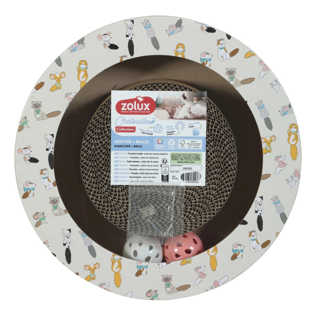 ZOLUX - Cat Scratching Board with Ball